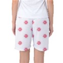 Lips Bubblegum Pattern Women s Basketball Shorts View2