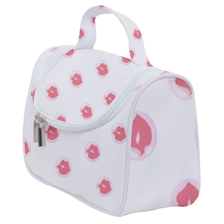 Lips Bubblegum Pattern Satchel Handbag