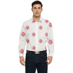 Lips Bubblegum Pattern Men s Long Sleeve  Shirt