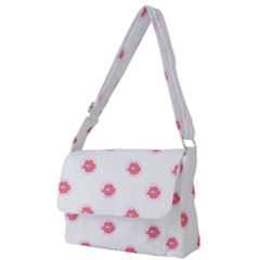 Lips Bubblegum Pattern Full Print Messenger Bag (l) by Littlebird