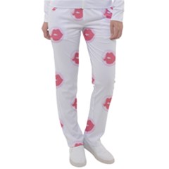 Lips Bubblegum Pattern Women s Casual Pants by Littlebird