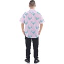 Narwales Stars  Pattern Pink Men s Short Sleeve Shirt View2