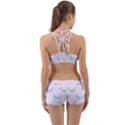 Narwales Stars  Pattern Pink Back Web Gym Set View2