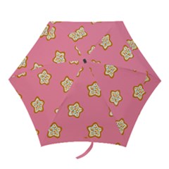 Cookies Pattern Pink Mini Folding Umbrellas by Littlebird