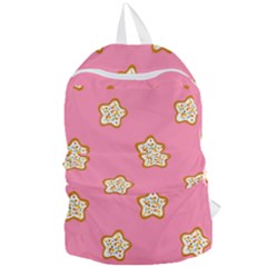 Cookies Pattern Pink Foldable Lightweight Backpack by Littlebird