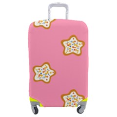 Cookies Pattern Pink Luggage Cover (medium) by Littlebird