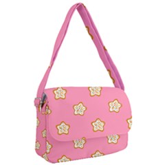 Cookies Pattern Pink Courier Bag by Littlebird