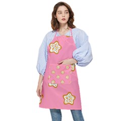 Cookies Pattern Pink Pocket Apron by Littlebird