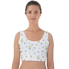 Magic Pattern  Velvet Crop Top by Littlebird