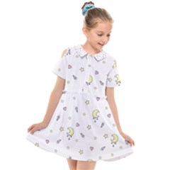 Magic Pattern  Kids  Short Sleeve Shirt Dress by Littlebird