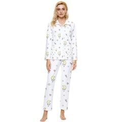 Magic Pattern  Womens  Long Sleeve Velvet Pocket Pajamas Set