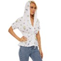 Magic Pattern  Lightweight Drawstring Hooded Top View3