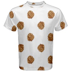 Pine Cones White Men s Cotton Tee by Littlebird