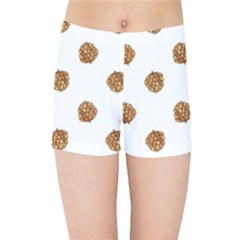 Pine Cones White Kids  Sports Shorts by Littlebird