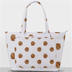 Pine Cones White Back Pocket Shoulder Bag  by Littlebird