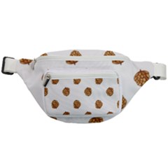 Pine Cones White Fanny Pack