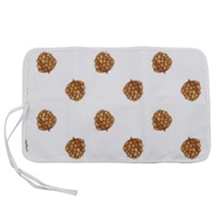 Pine Cones White Pen Storage Case (l) by Littlebird