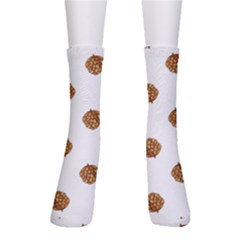 Pine Cones White Men s Crew Socks