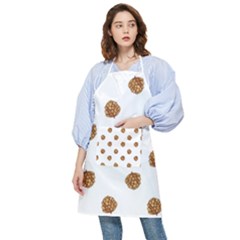 Pine Cones White Pocket Apron by Littlebird