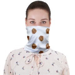 Pine Cones White Face Covering Bandana (adult) by Littlebird