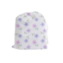 Flowers Pattern Drawstring Pouch (Large) View1