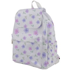 Flowers Pattern Top Flap Backpack