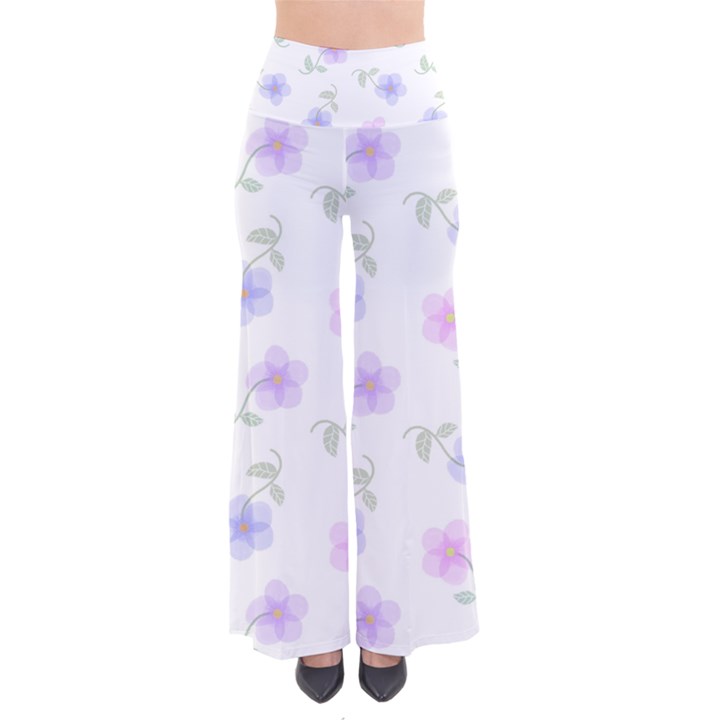 Flowers Pattern So Vintage Palazzo Pants