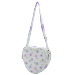 Flowers Pattern Heart Shoulder Bag