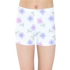 Flowers Pattern Kids  Sports Shorts