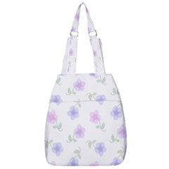 Flowers Pattern Center Zip Backpack