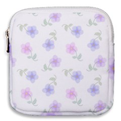 Flowers Pattern Mini Square Pouch