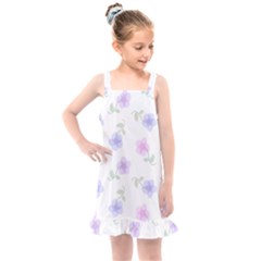 Flowers Pattern Kids  Overall Dress by Littlebird