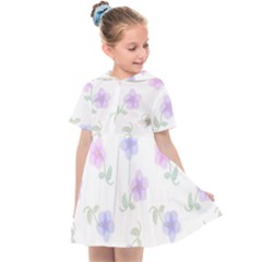 Flowers Pattern Kids  Sailor Dress