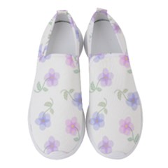 Flowers Pattern Women s Slip On Sneakers