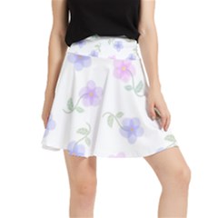 Flowers Pattern Waistband Skirt