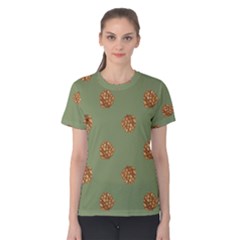 Pine Cones Green Women s Cotton Tee