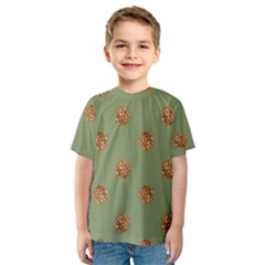 Pine Cones Green Kids  Sport Mesh Tee