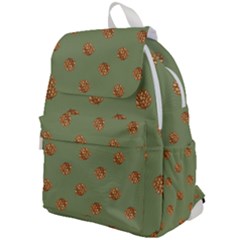 Pine Cones Green Top Flap Backpack