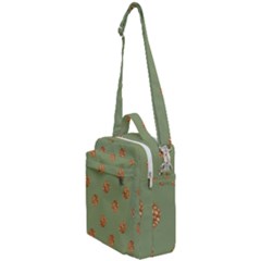 Pine Cones Green Crossbody Day Bag