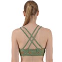 Pine cones green Back Weave Sports Bra View2