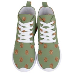 Pine Cones Green Women s Lightweight High Top Sneakers