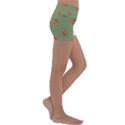 Pine cones green Kids  Lightweight Velour Yoga Shorts View3