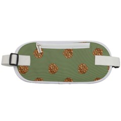 Pine Cones Green Rounded Waist Pouch