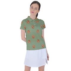 Pine Cones Green Women s Polo Tee