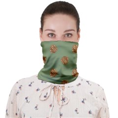 Pine Cones Green Face Covering Bandana (adult) by Littlebird