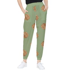 Pine Cones Green Tapered Pants by Littlebird