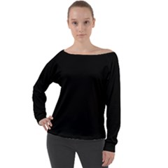 S1e1mercedes Off Shoulder Long Sleeve Velour Top