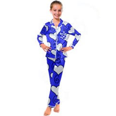 S1e1sue3 Kid s Satin Long Sleeve Pajamas Set