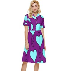 S9 Button Top Knee Length Dress