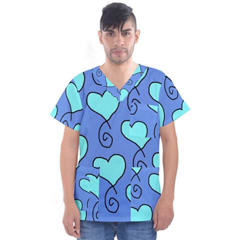 S10 Men s V-neck Scrub Top by SomethingForEveryone